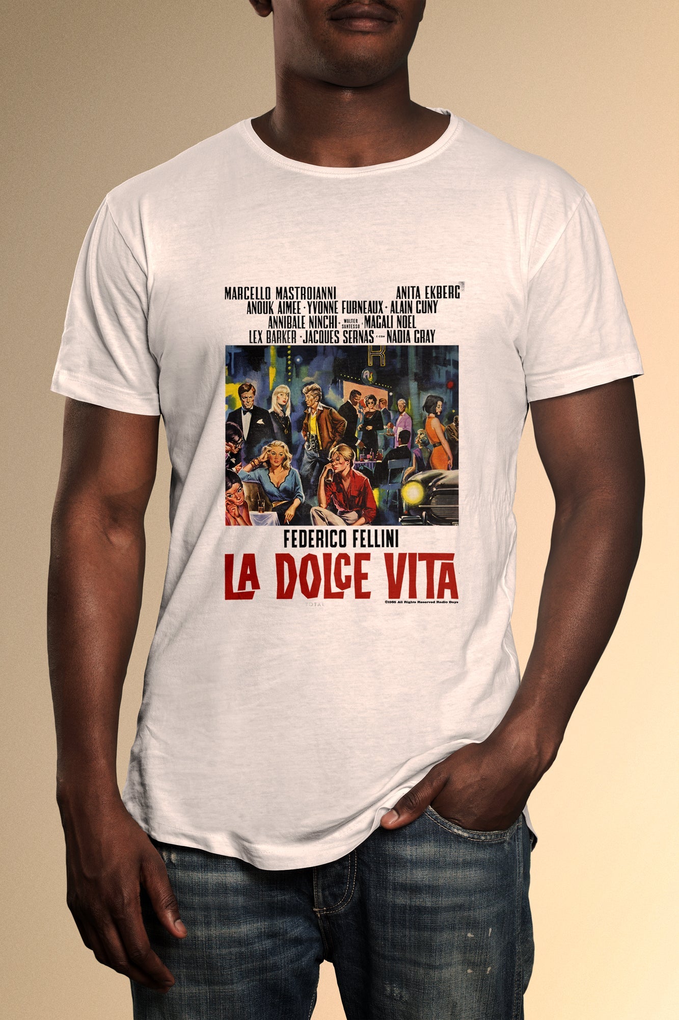 La Dolce Vita T-Shirt - Official Radio Days Licensed Product