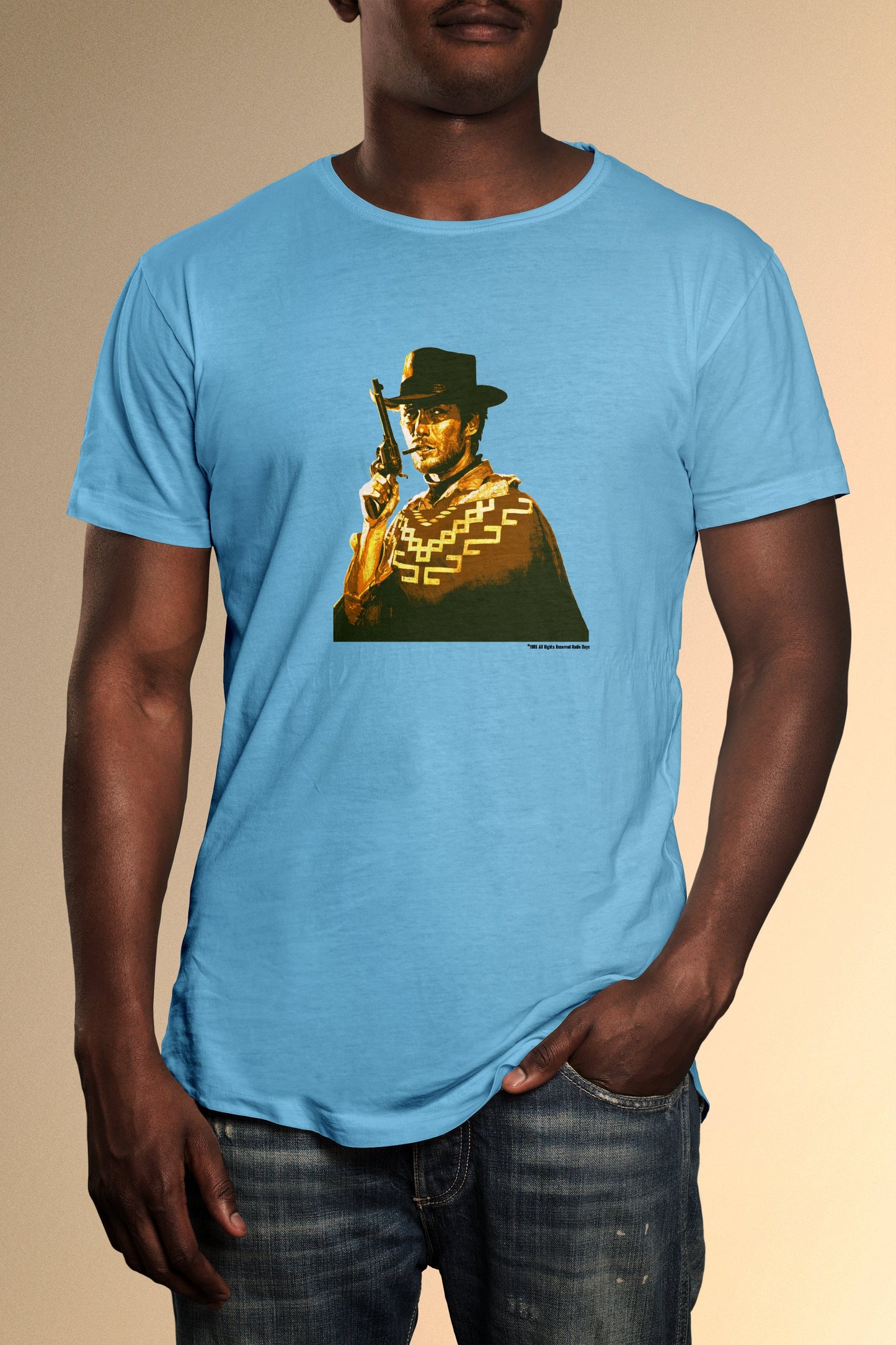 Clint Eastwood Con Dios T-Shirt - Official Radio Days Licensed Product
