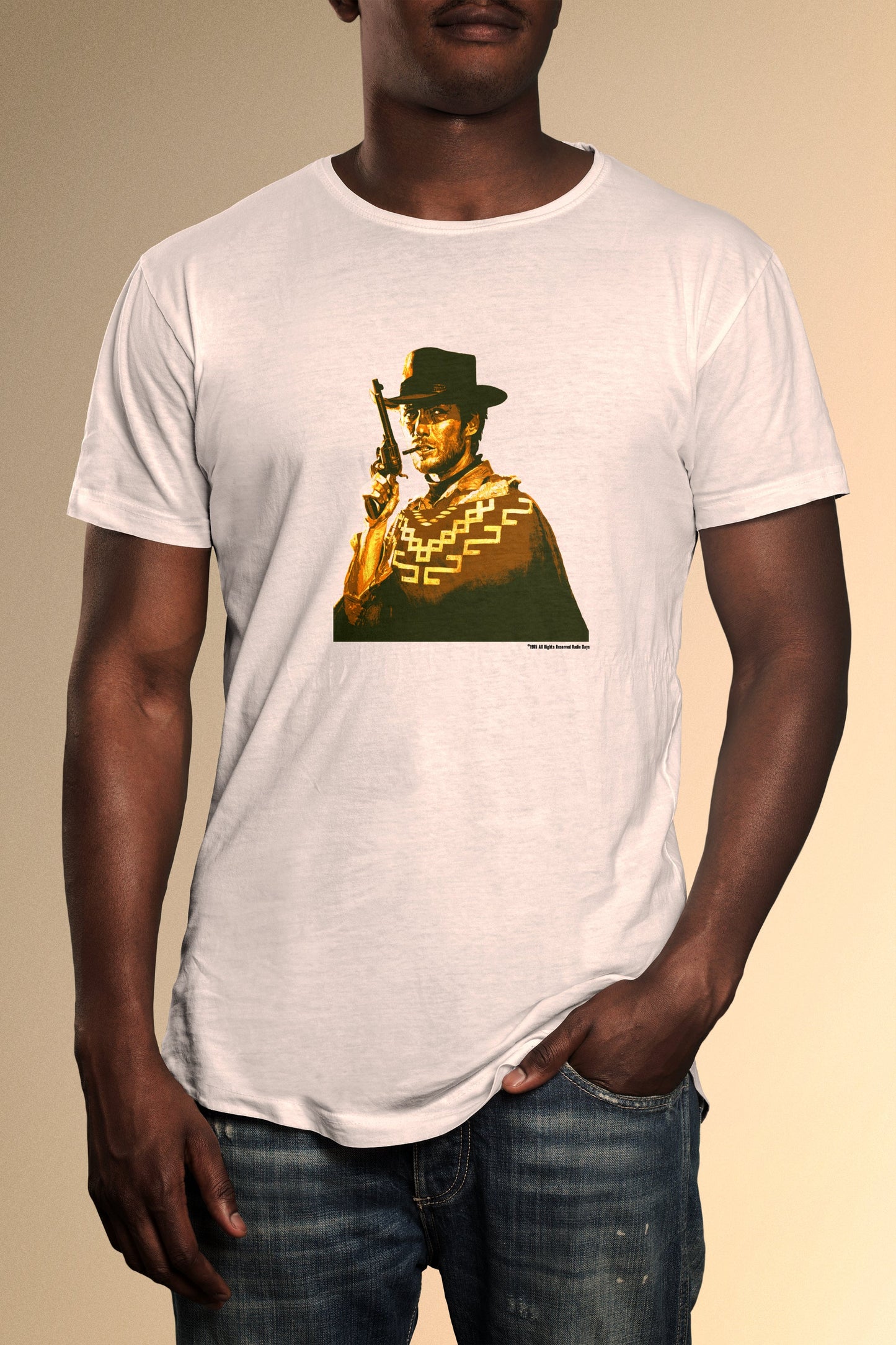 Clint Eastwood Con Dios T-Shirt - Official Radio Days Licensed Product