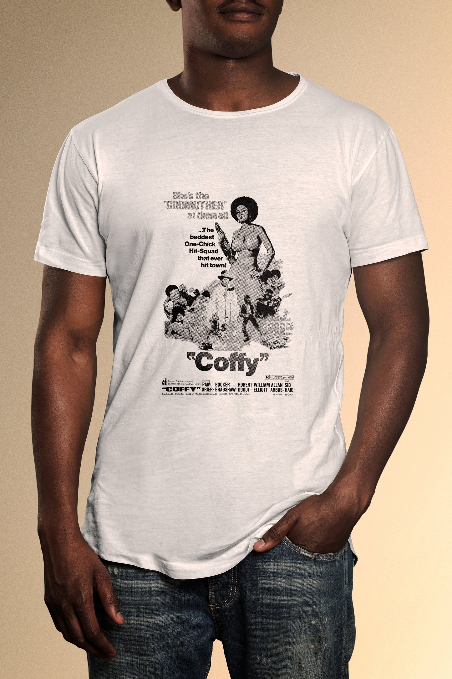 Coffy Poster T-Shirt - Official Radio Days Licensed Product