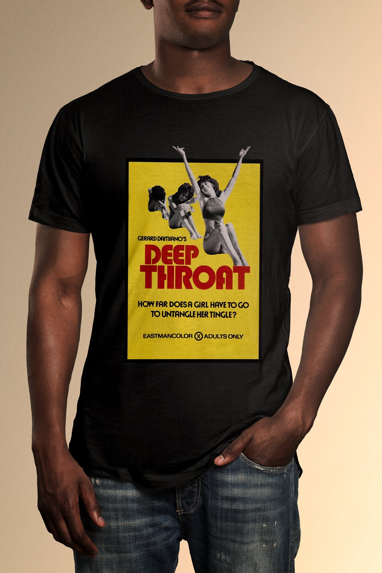 Deep Throat Poster T-Shirt - Official Radio Days Licensed Product