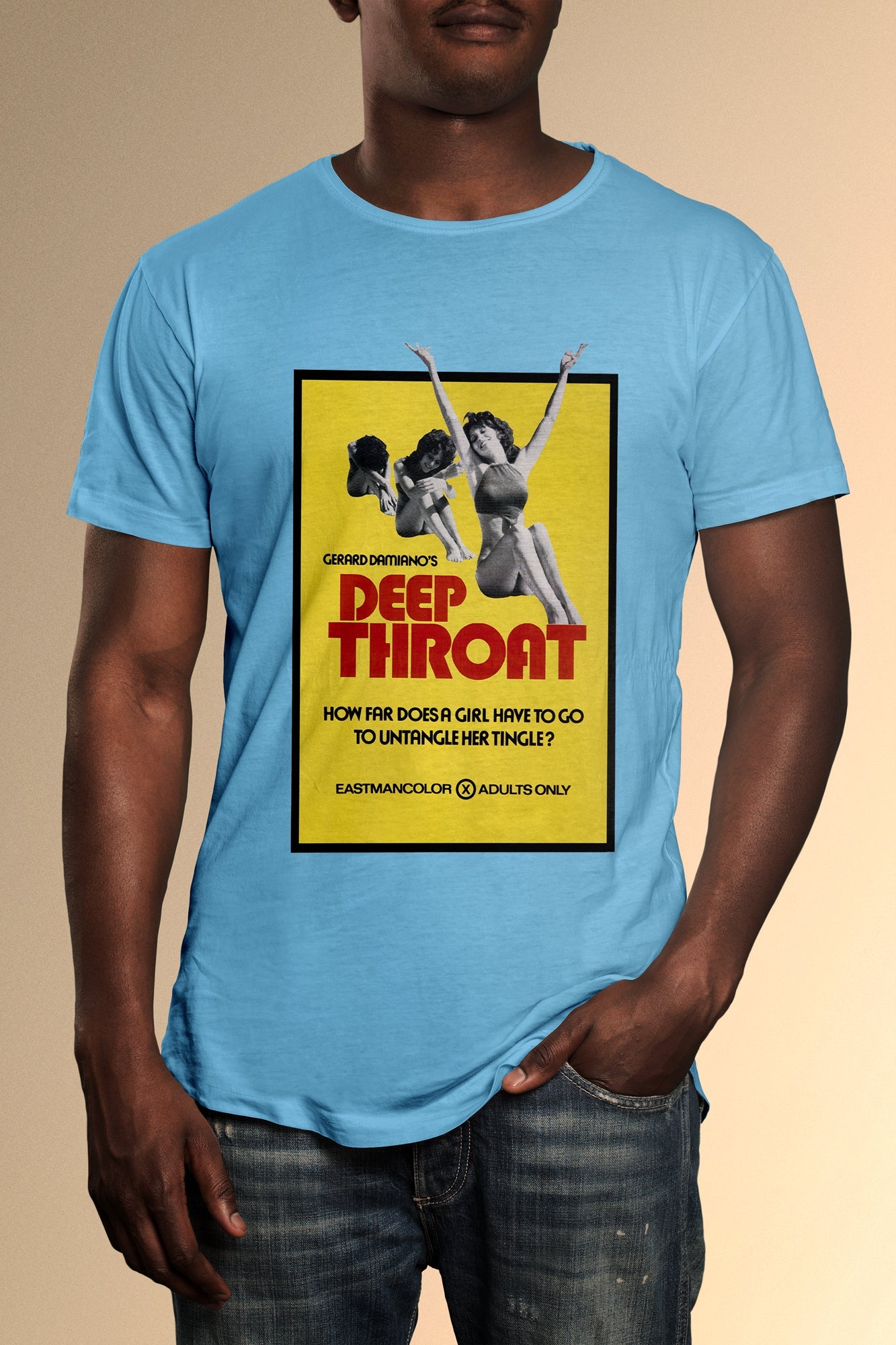Deep Throat Poster T-Shirt - Official Radio Days Licensed Product