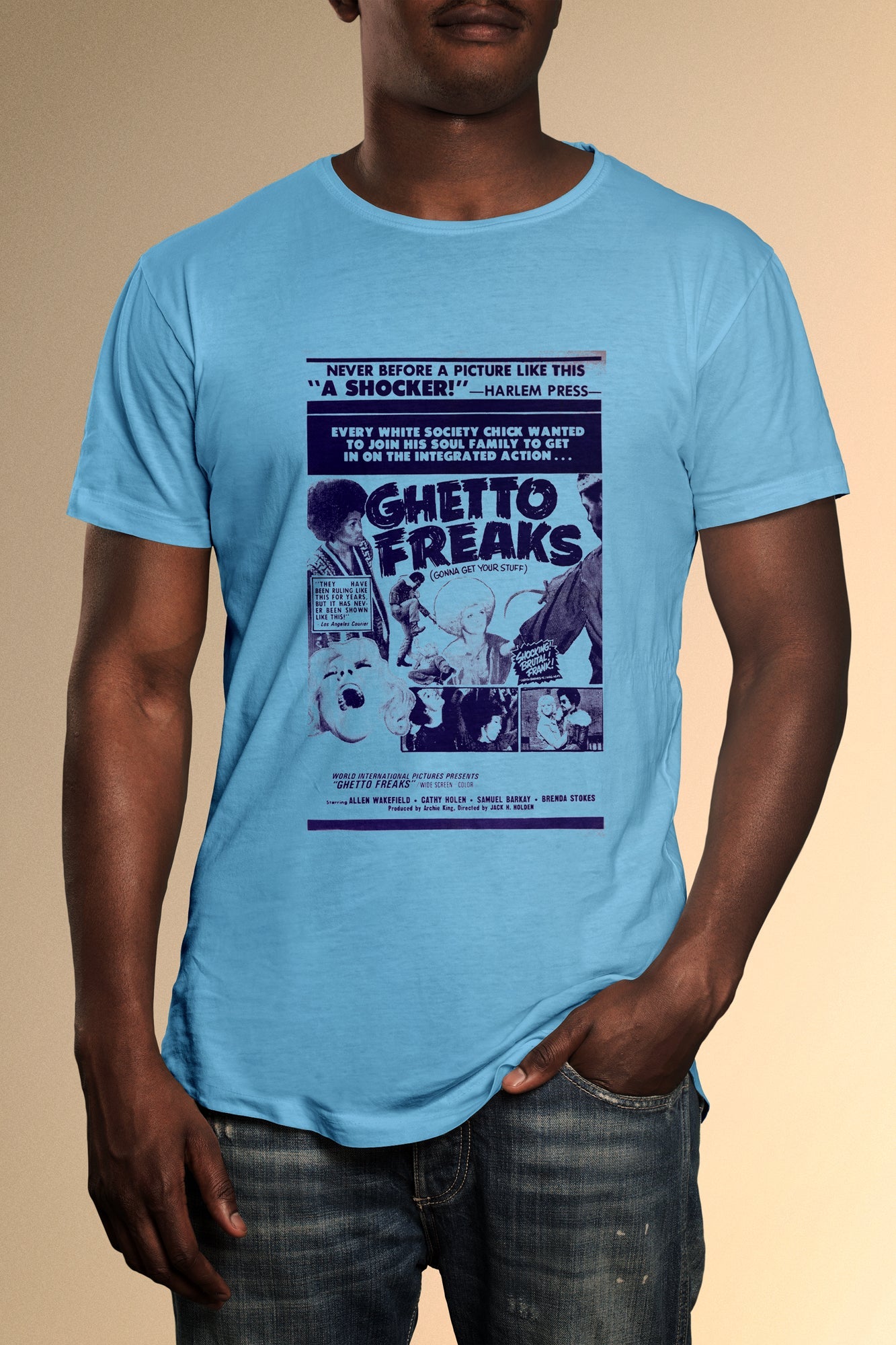 Ghetto Freaks Poster T-Shirt - Official Radio Days Licensed Product