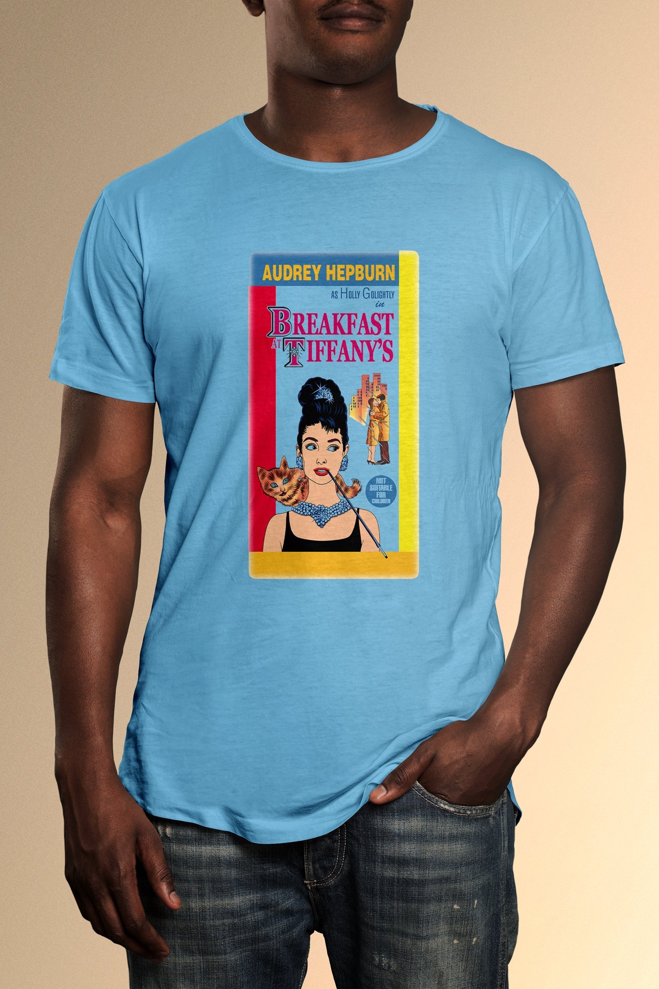 Breakfast At Tiffany's Cartoon Poster T-Shirt - Official Radio Days Licensed Product