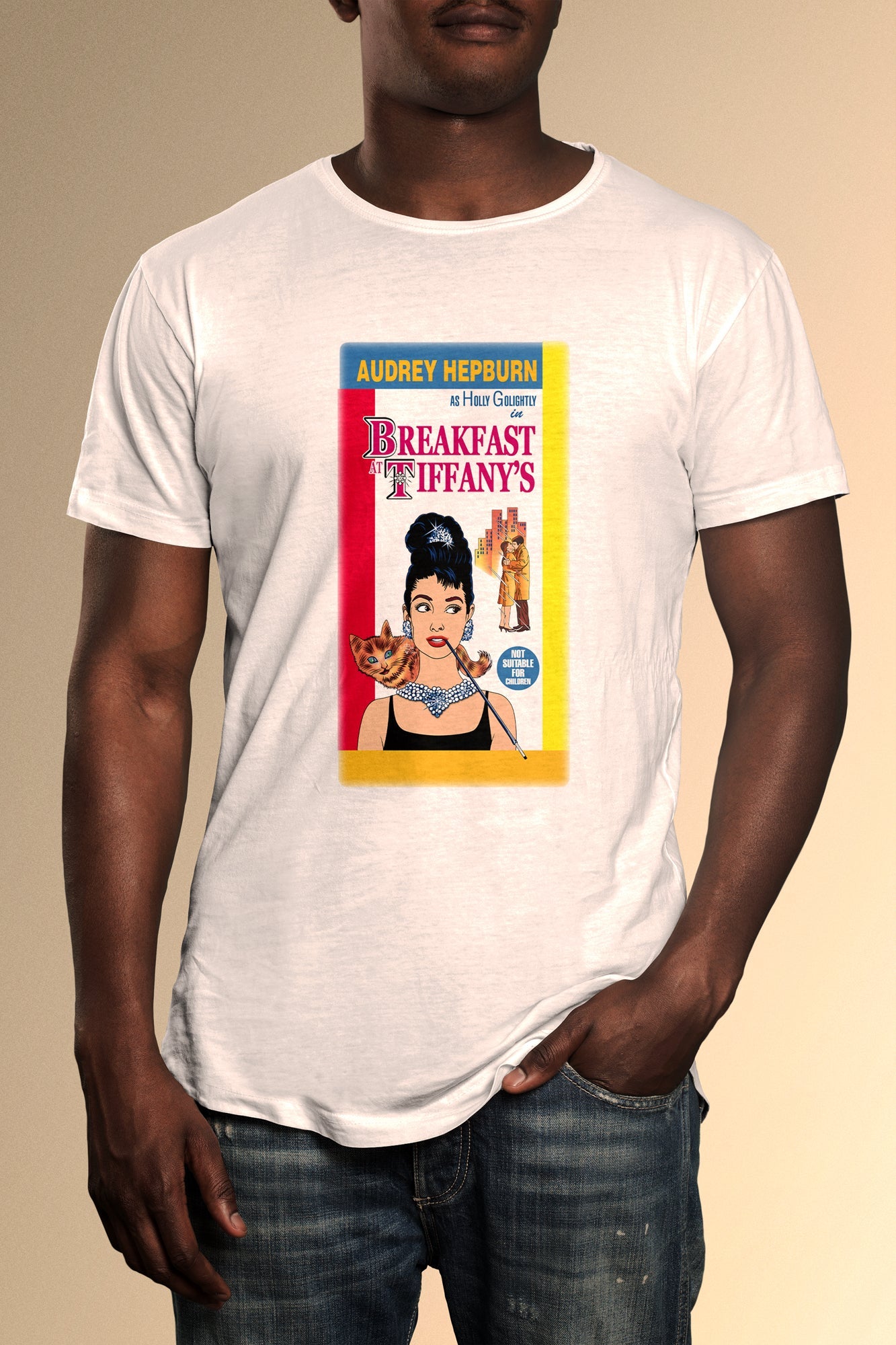 Breakfast At Tiffany's Cartoon Poster T-Shirt - Official Radio Days Licensed Product