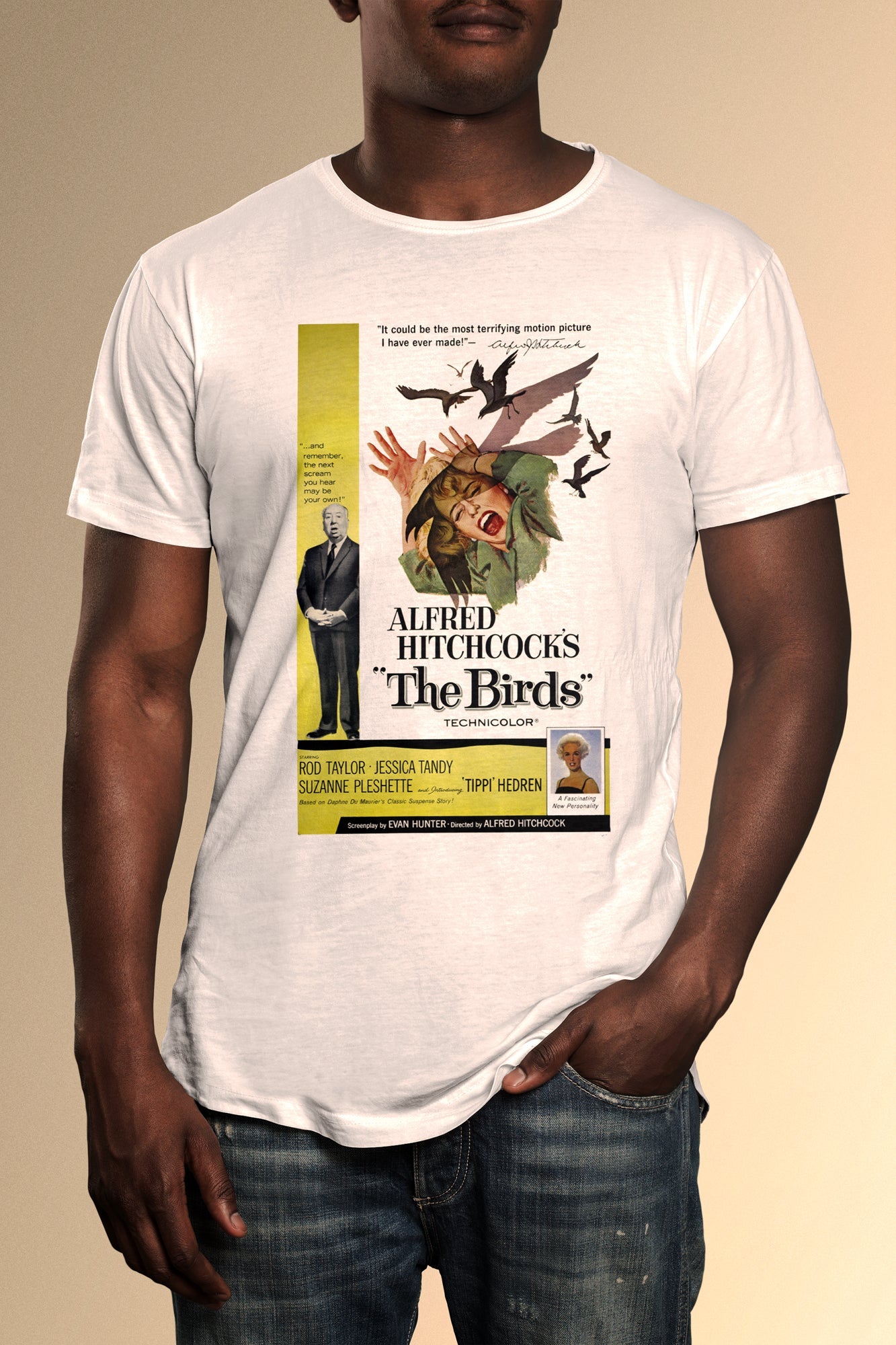 The Birds Poster T-Shirt - Official Radio Days Licensed Product