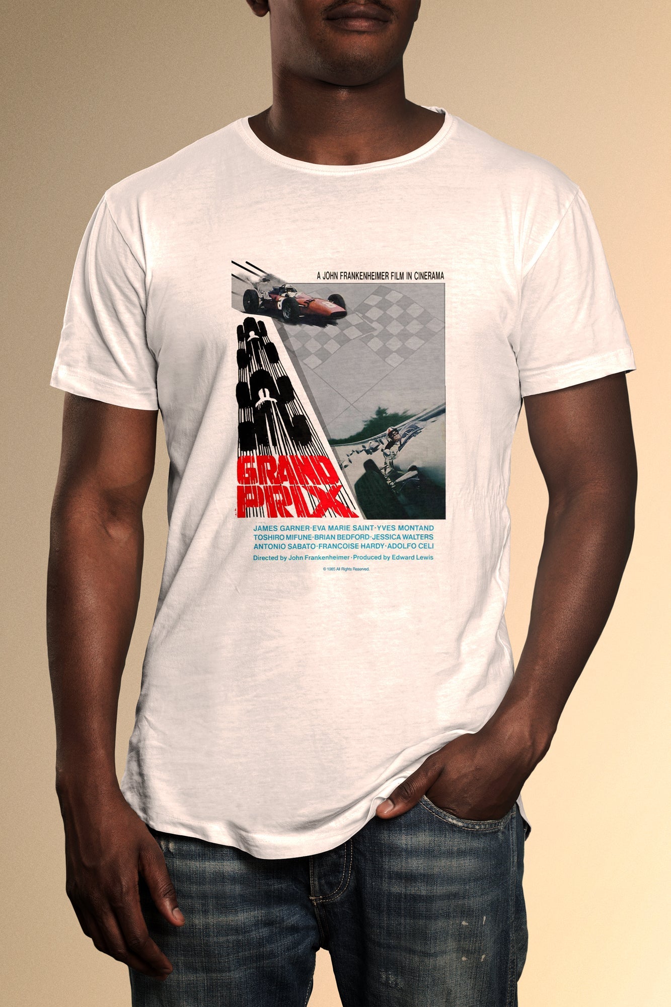Grand Prix Poster T-Shirt - Official Radio Days Licensed Product