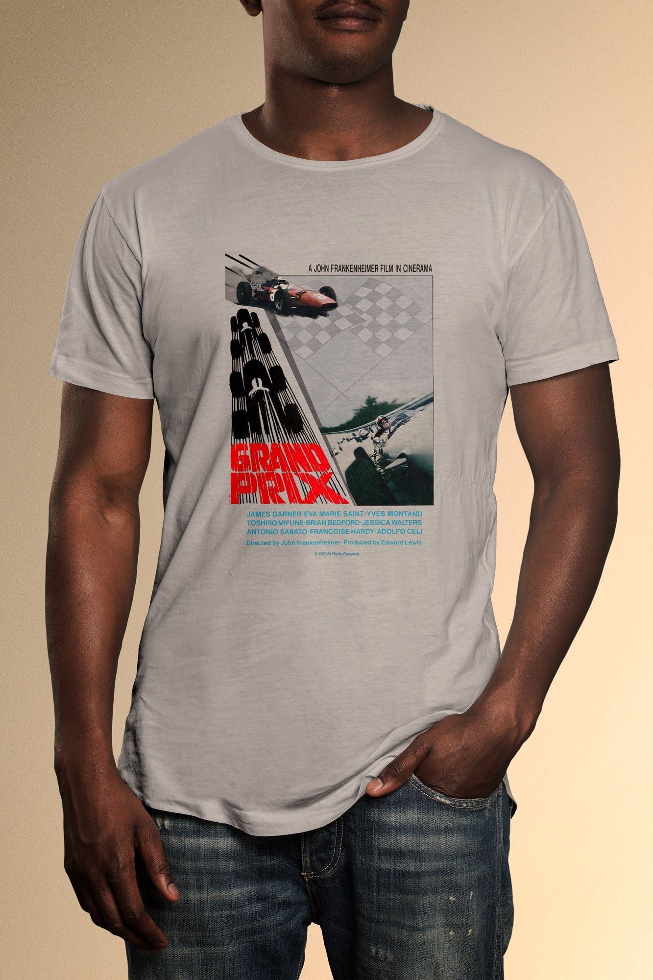 Grand Prix Poster T-Shirt - Official Radio Days Licensed Product