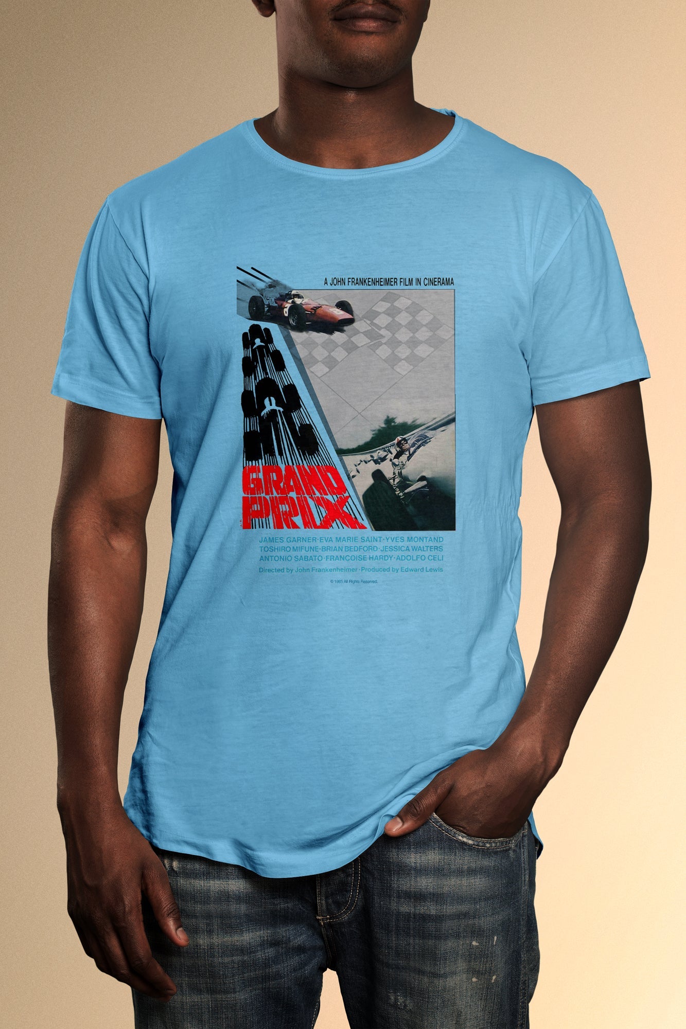 Grand Prix Poster T-Shirt - Official Radio Days Licensed Product