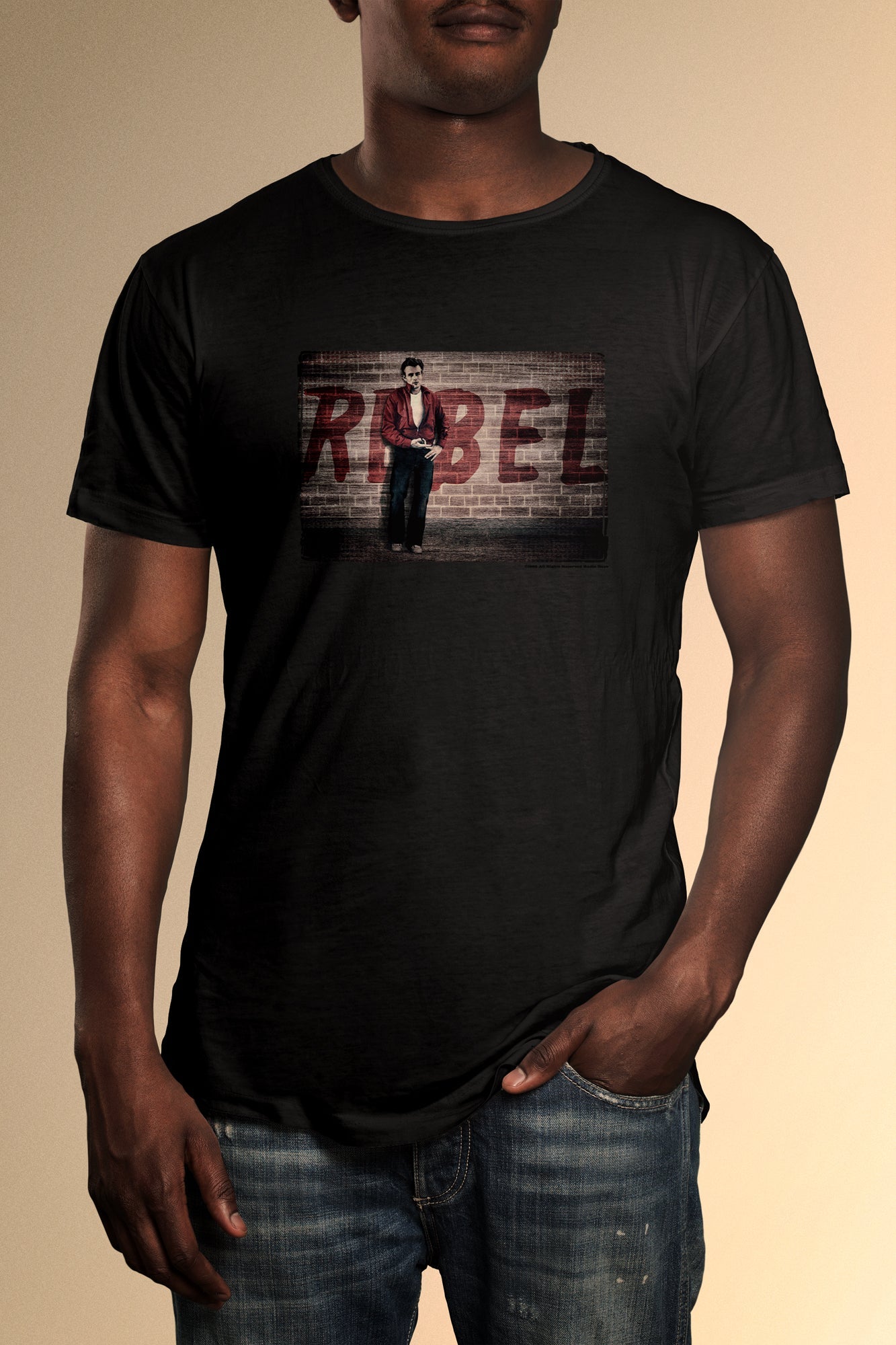 James Dean Rebel Without A Cause Wall T-Shirt - Official Radio Days Licensed Product