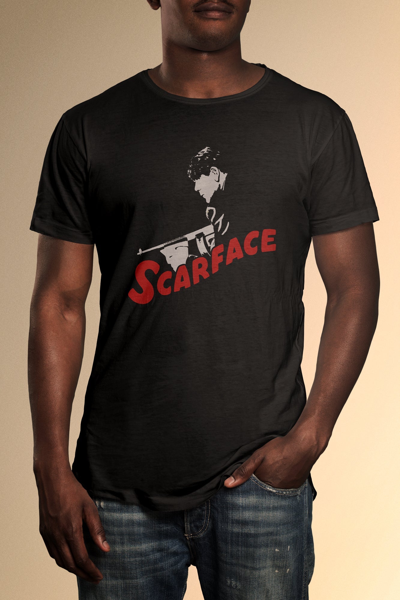Scarface Logo T-Shirt - Official Radio Days Licensed Product