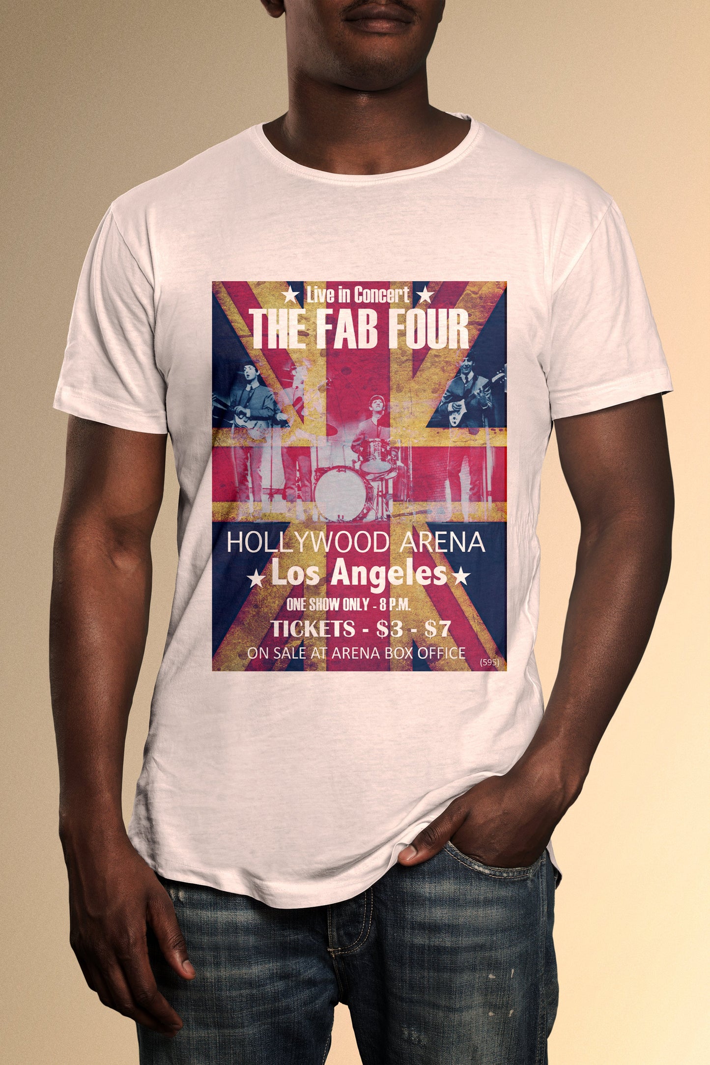 The Fab Four Los Angeles Concert T-Shirt - Official Radio Days Licensed Product