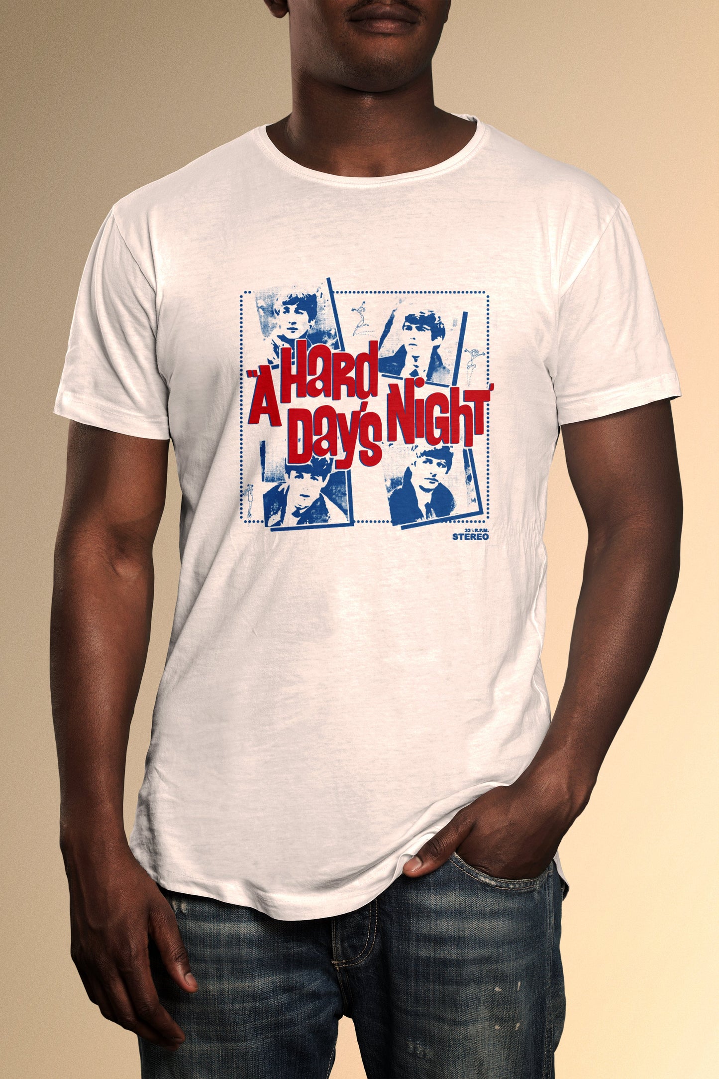 The Fab Four A Hard Day's Night 'In Stereo' T-Shirt - Official Radio Days Licensed Product