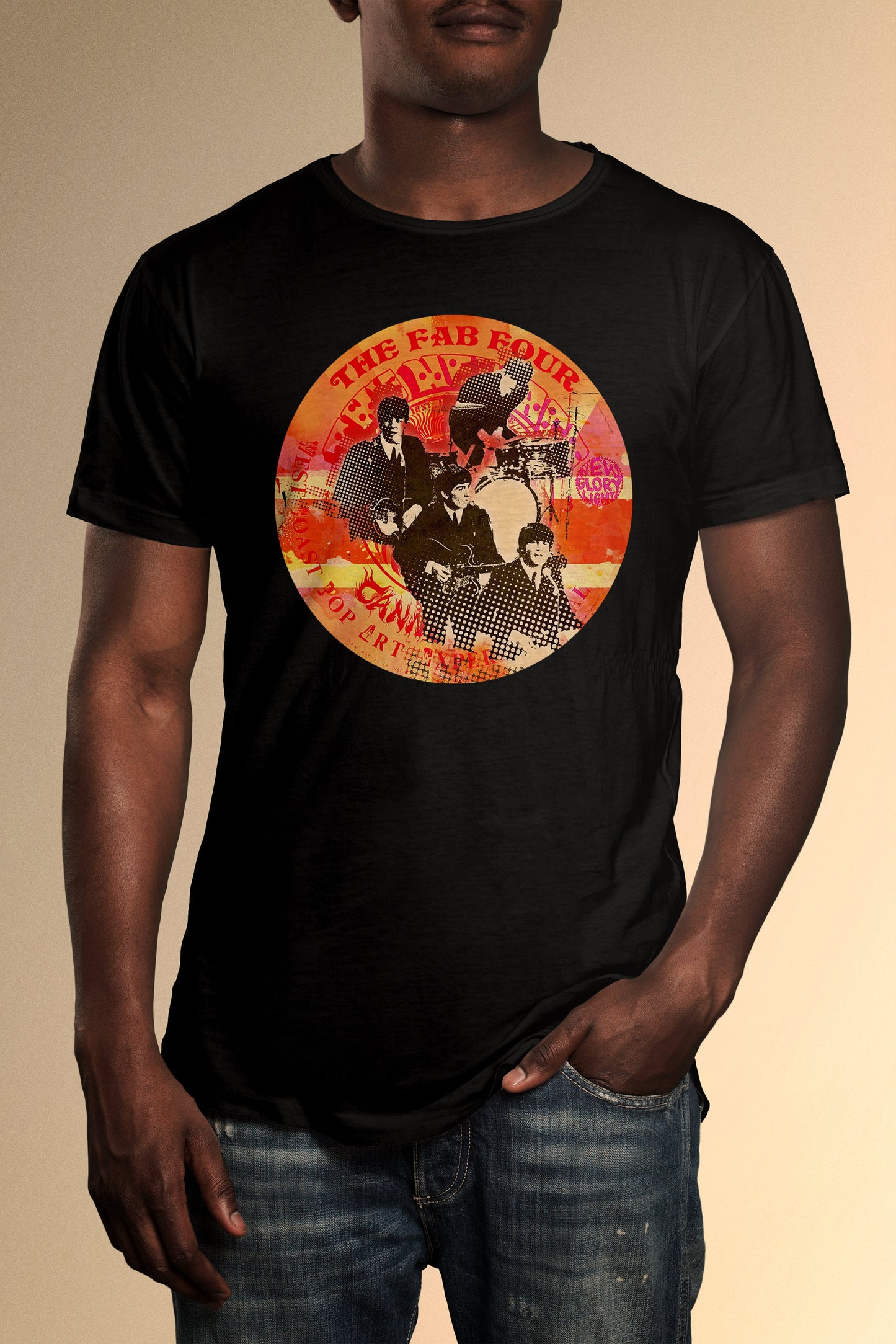 The Fab Four New Glory Light T-Shirt - Official Radio Days Licensed Product