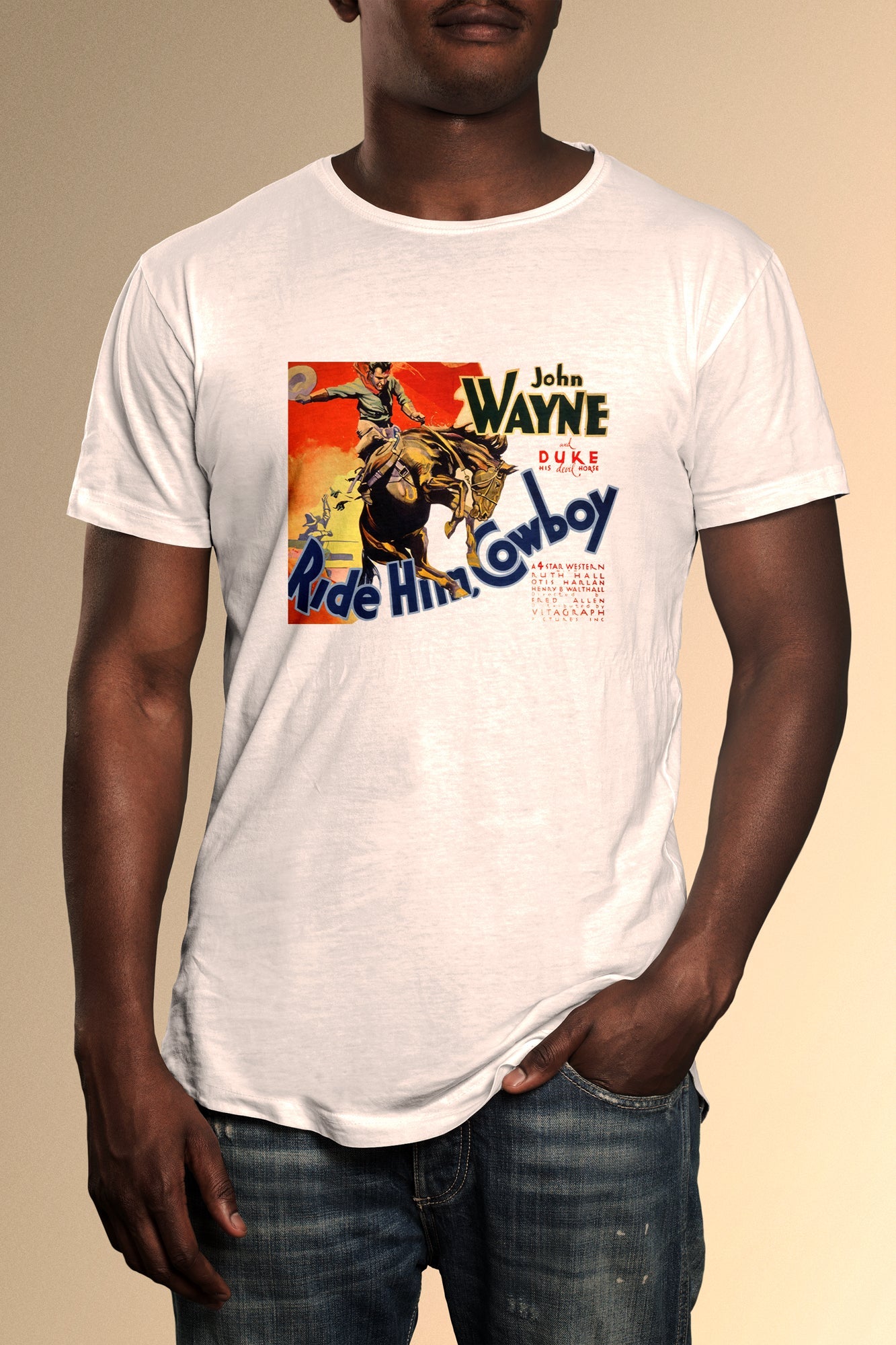 Ride Him Cowboy Poster T-Shirt - Official Radio Days Licensed Product