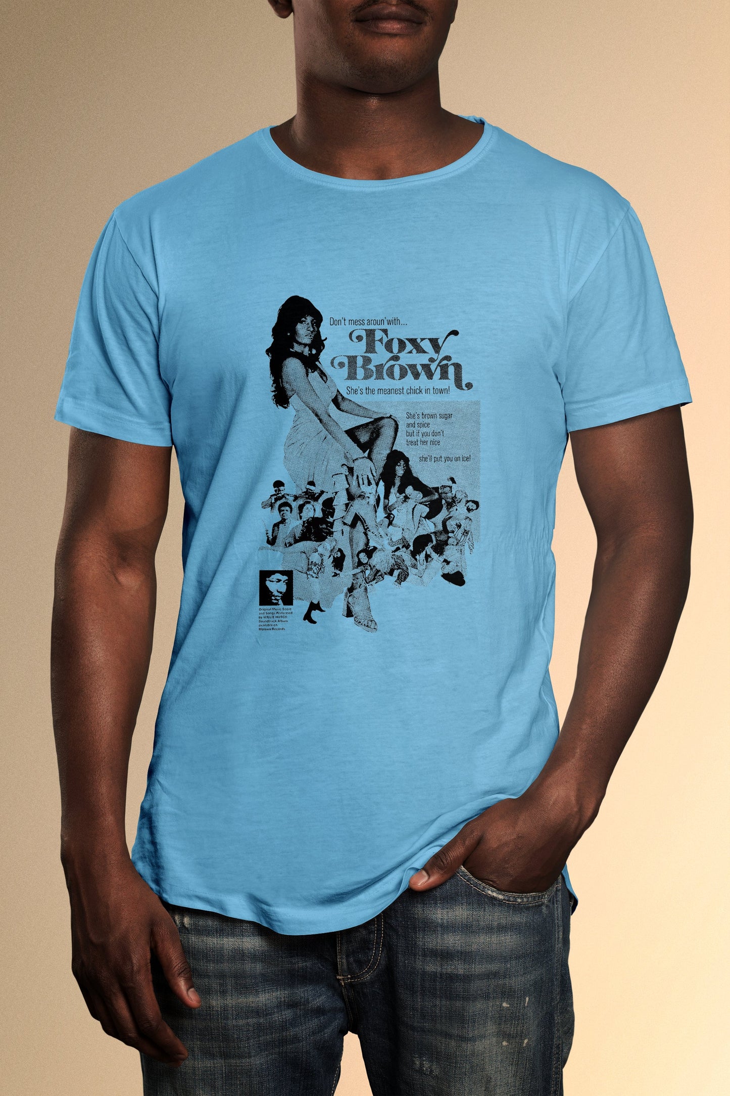 Foxy Brown B&W T-Shirt - Official Radio Days Licensed Product
