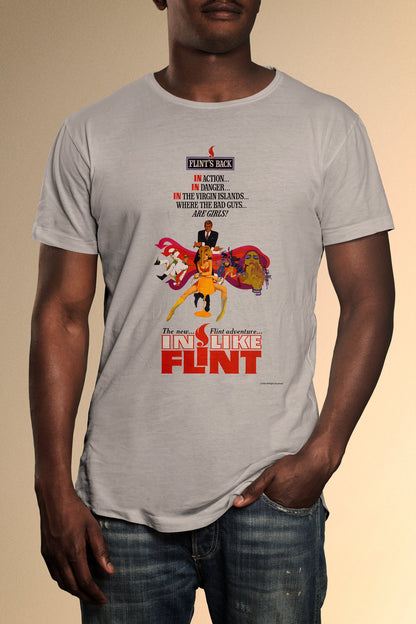 In Like Flint T-Shirt - Official Radio Days Licensed Product