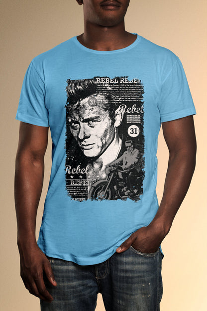 James Dean Rebel Without A Cause B&W T-Shirt - Official Radio Days Licensed Product
