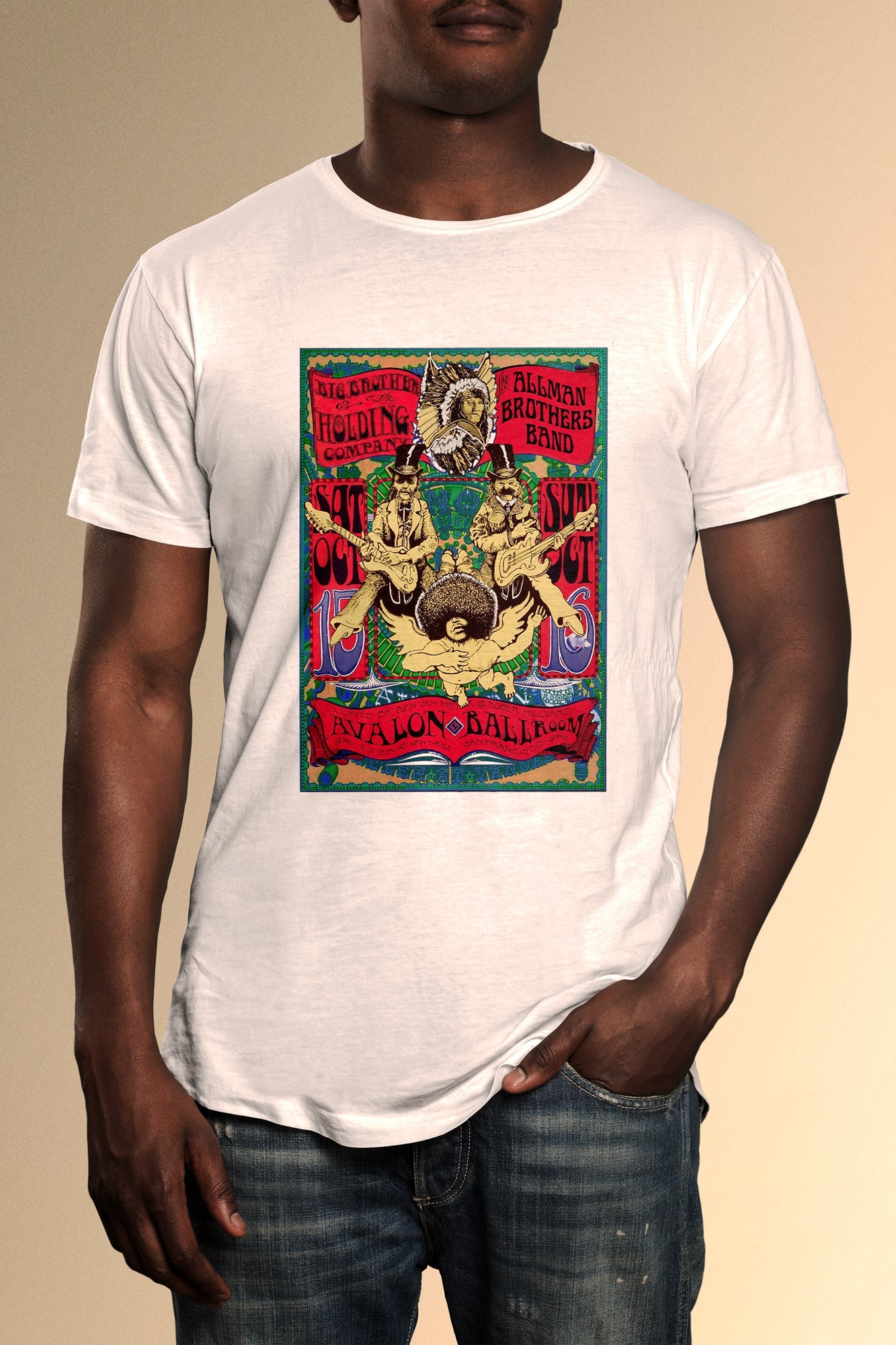 Big Brother Avalon Ballroom Poster T-Shirt - Official Radio Days Licensed Product