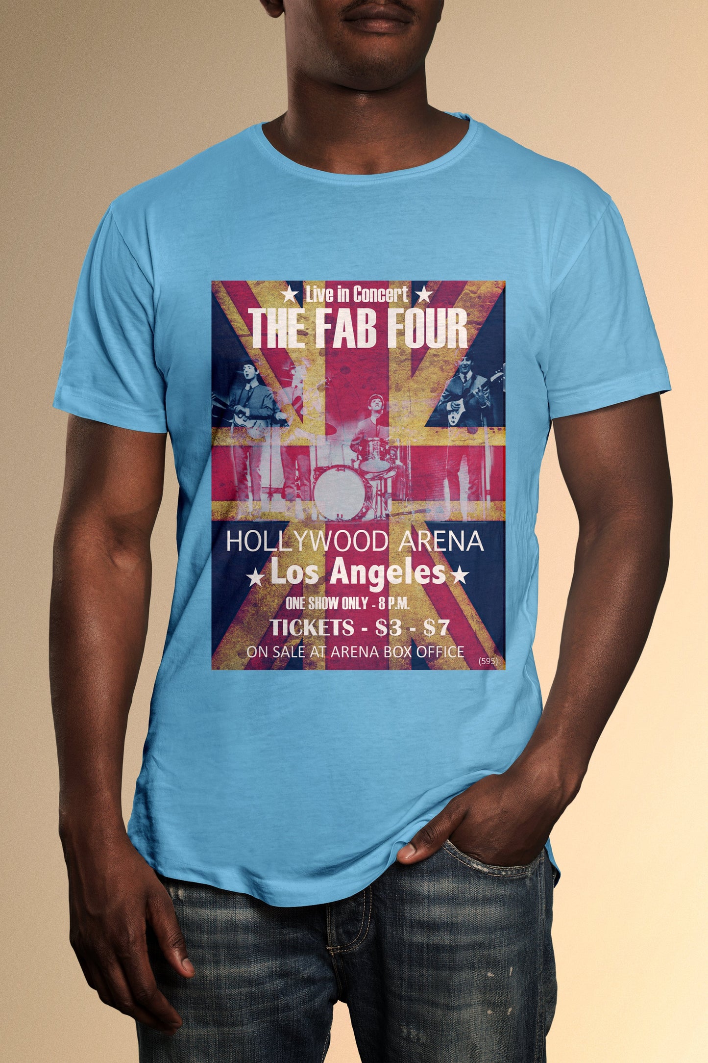 The Fab Four Los Angeles Concert T-Shirt - Official Radio Days Licensed Product