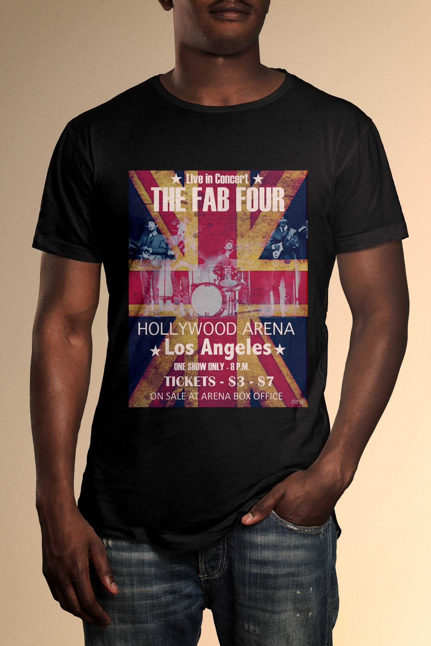 The Fab Four Los Angeles Concert T-Shirt - Official Radio Days Licensed Product