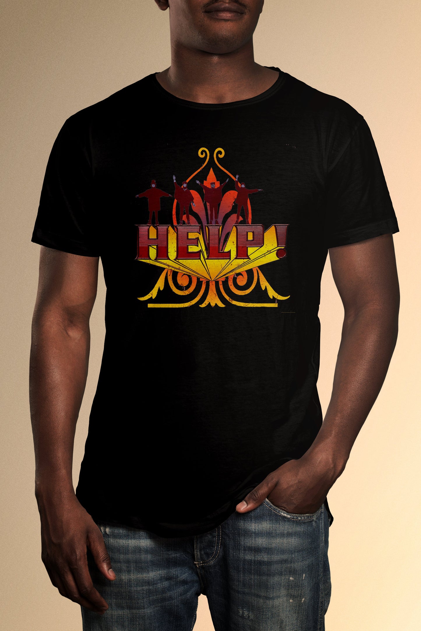 The Fab Four 'HELP!' T-Shirt - Official Radio Days Licensed Product