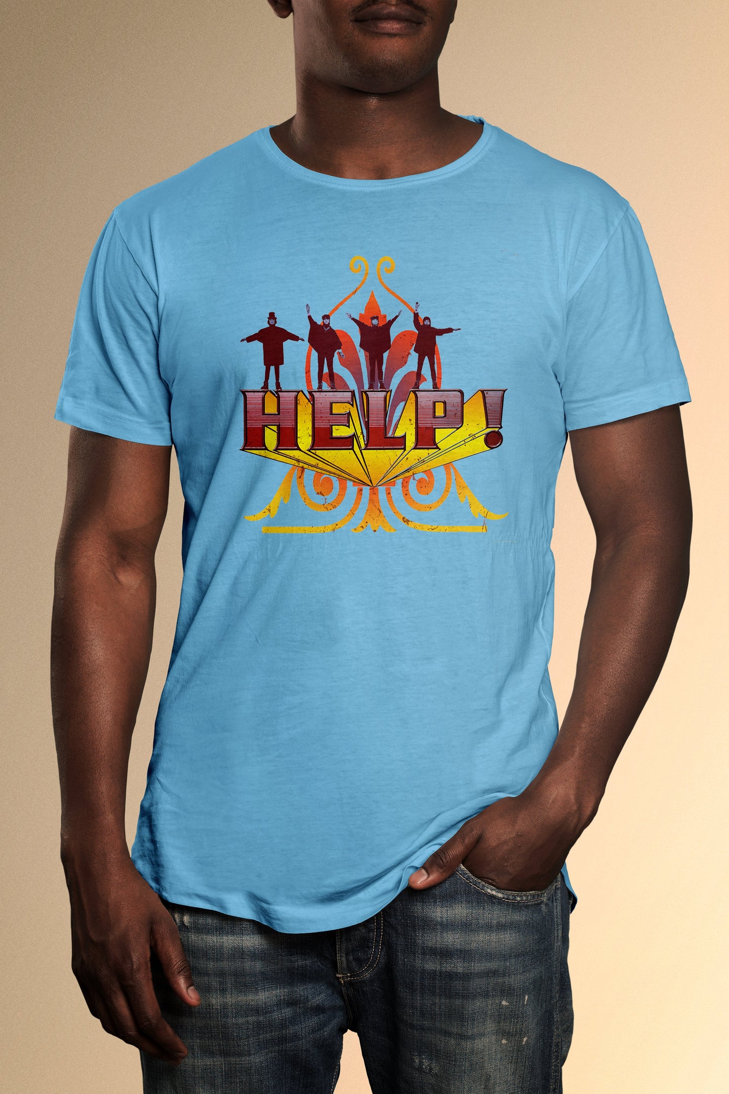 The Fab Four 'HELP!' T-Shirt - Official Radio Days Licensed Product