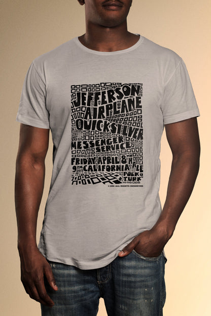 Jefferson Airplane Quicksilver Messenger T-Shirt - Official Radio Days Licensed Product
