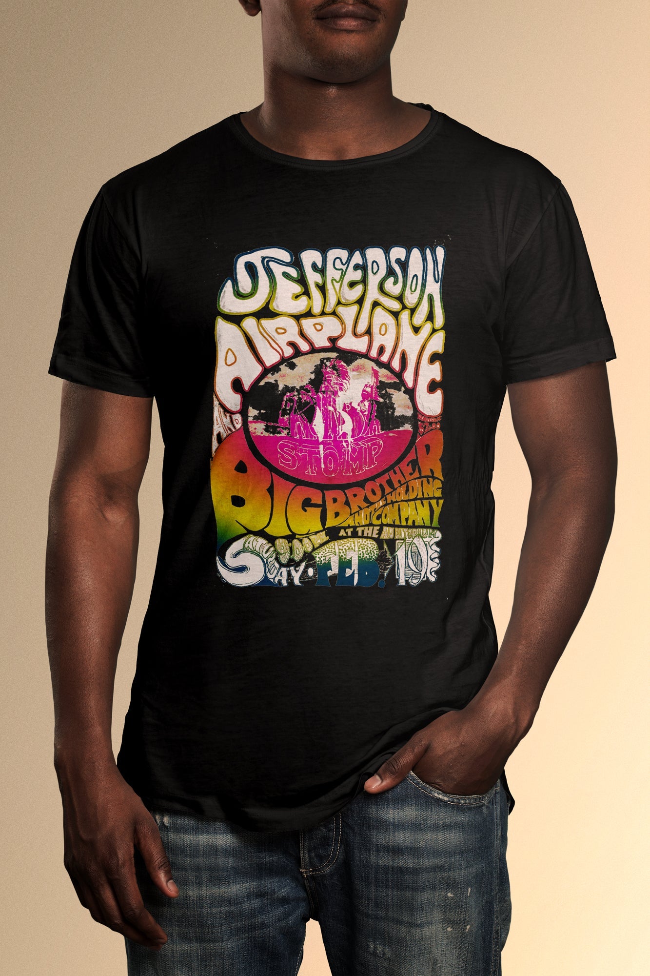 Jefferson Airplane Tribal Stomp T-Shirt - Official Radio Days Licensed Product