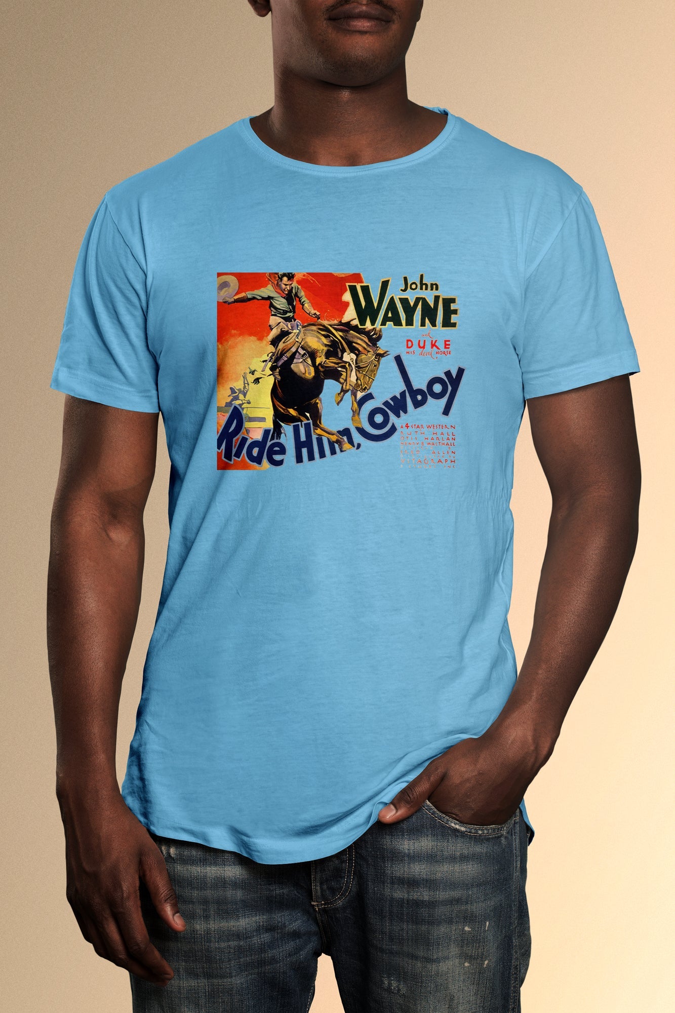 Ride Him Cowboy Poster T-Shirt - Official Radio Days Licensed Product